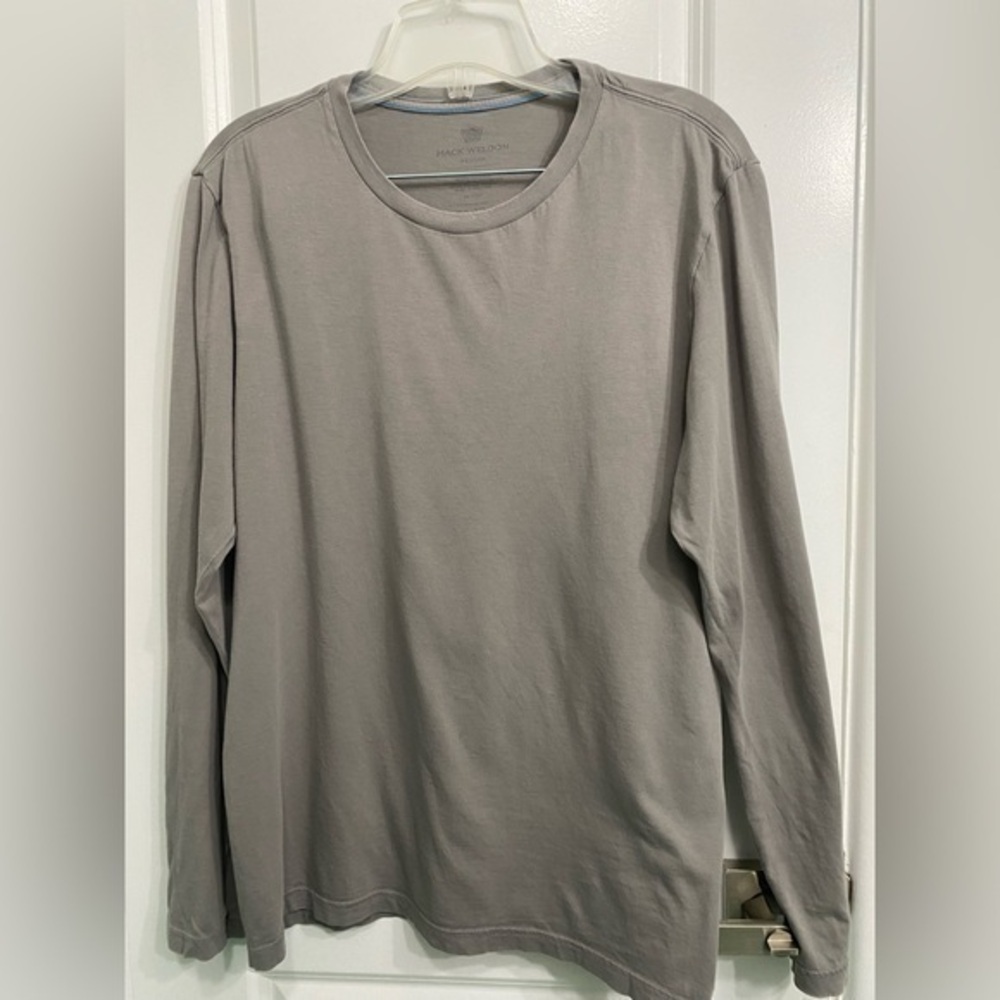 Mack Weldon Long Sleeve Basic Tshirt Gray M